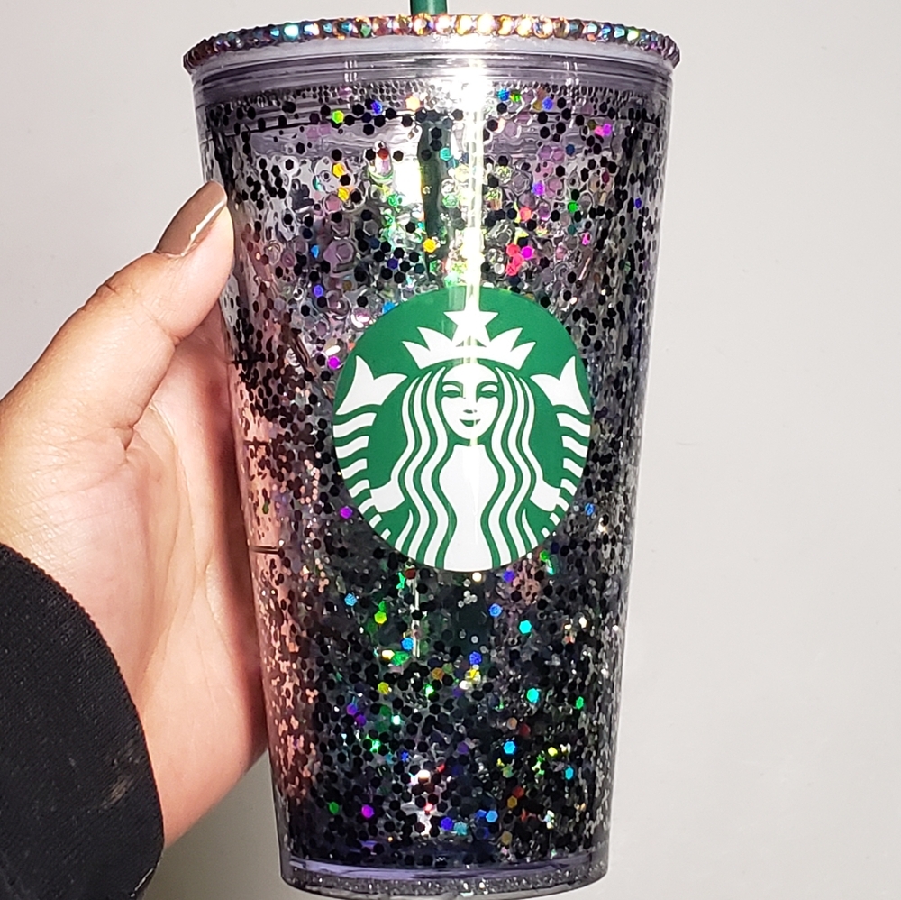 Floating glitter starbucks tumbler